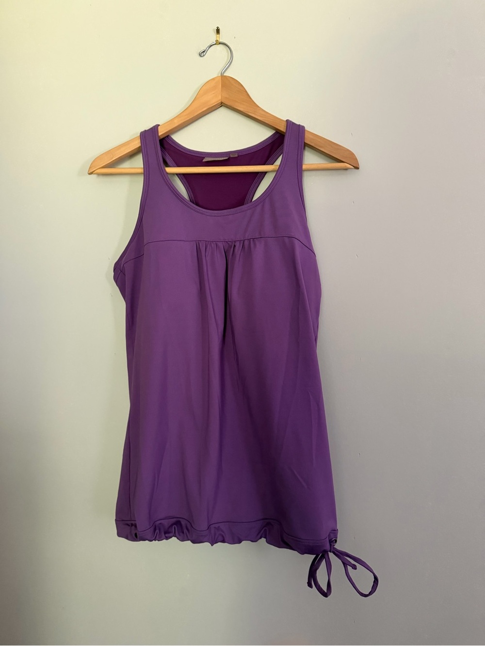 Athleta Deep Lavender Scoop Neck Active Tank - Large Tall